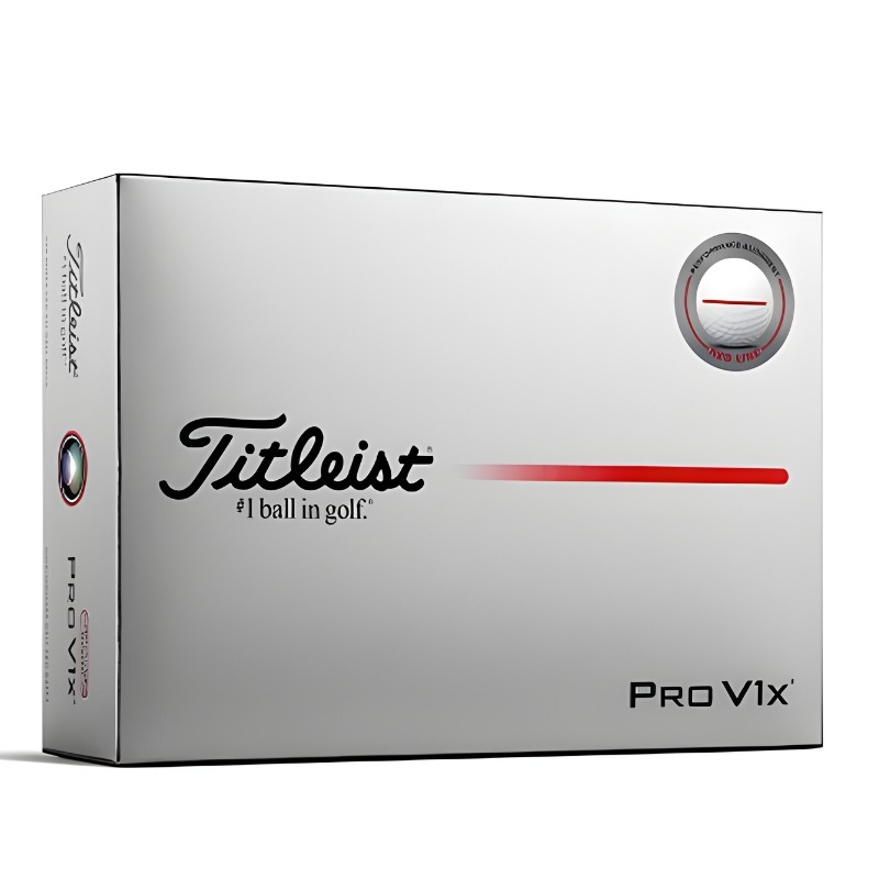 Titleist Pro V1x Performance Alignment - Red