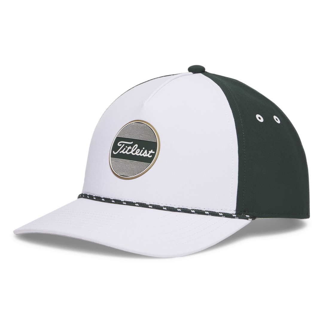 Titleist Boardwalk Rope Hat - White/Pine/Gold
