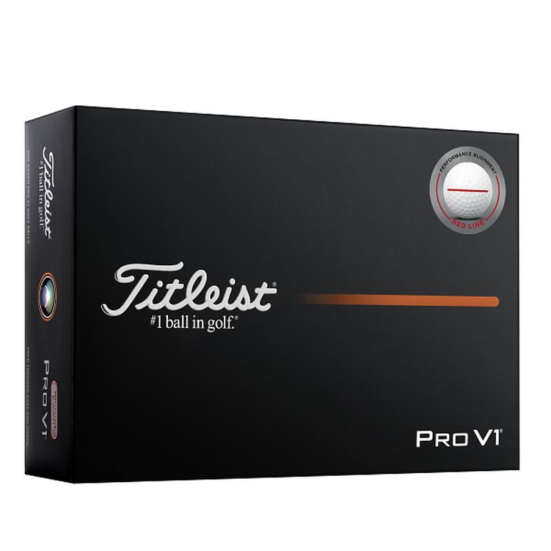 Titleist Pro V1 Performance Alignment - Red