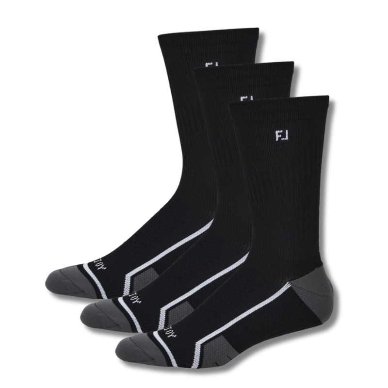 FootJoy TechDRY Crew - Men's Black