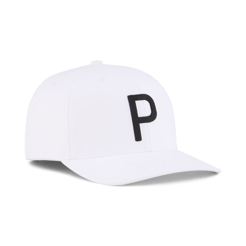 Puma Heritage P Tech Cap - White Glow/Puma Black Puma Heritage P Tech Cap - White Glow/Puma Black