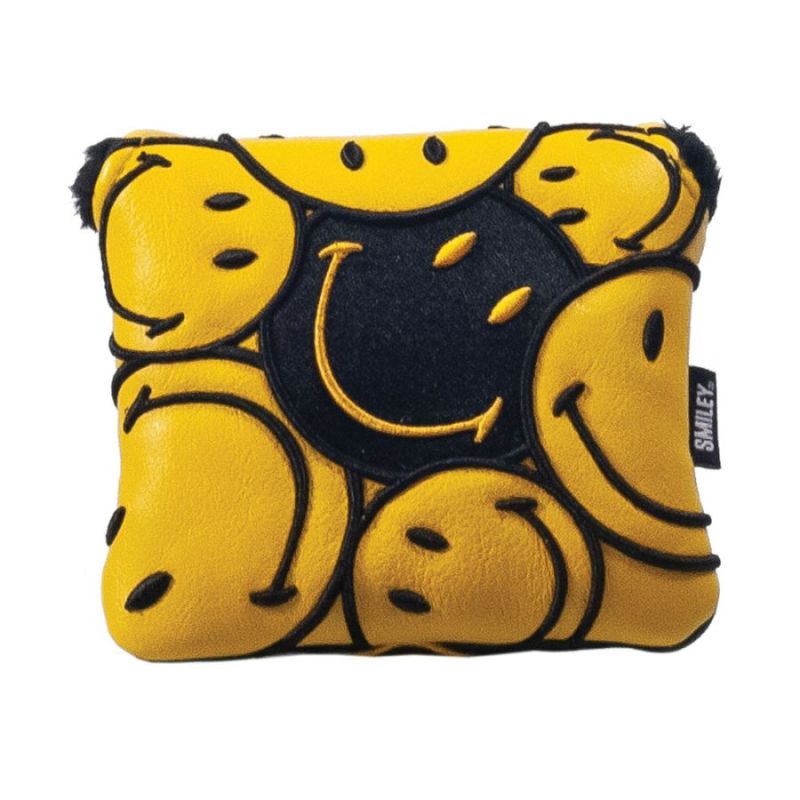 Smiley Stacked Mallet Putter Headcover