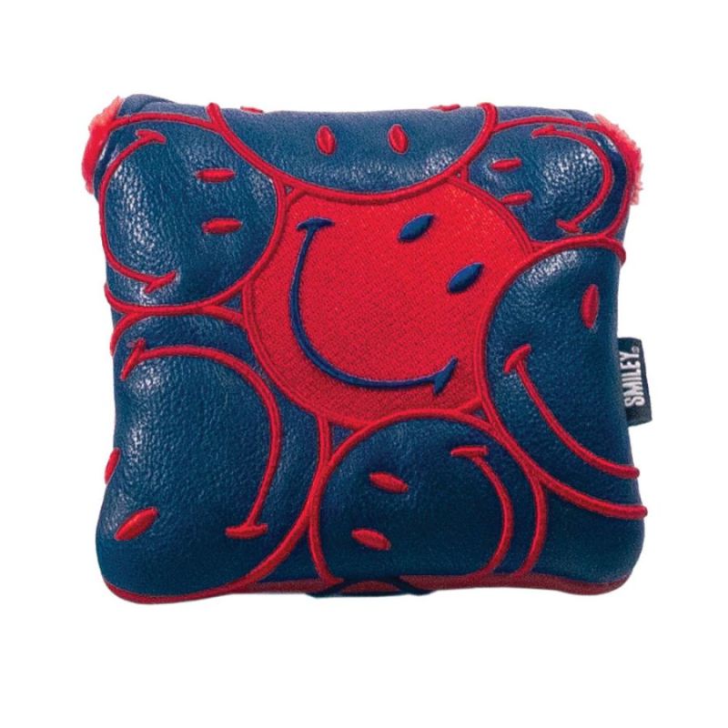 Smiley Stacked Mallet Putter Headcover