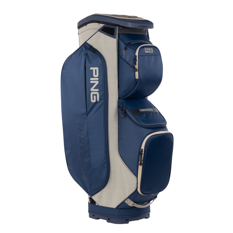 Ping Traverse 244 Cart Bag - Navy/Heather Sand