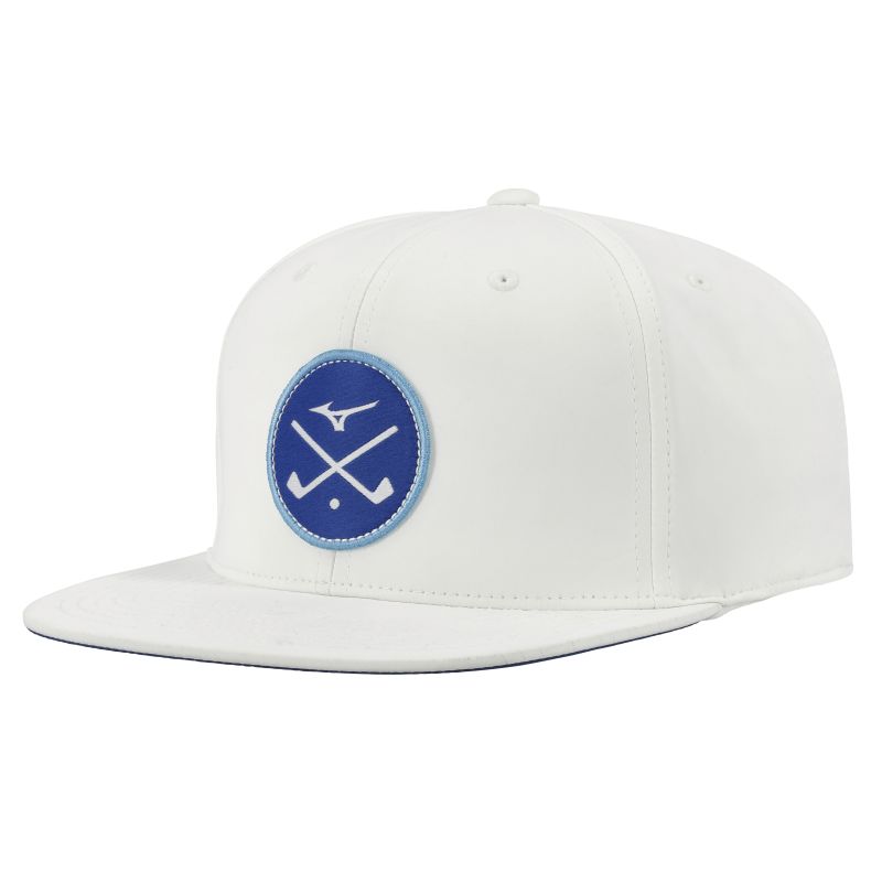 Mizuno Crossed Clubs Snapback - White