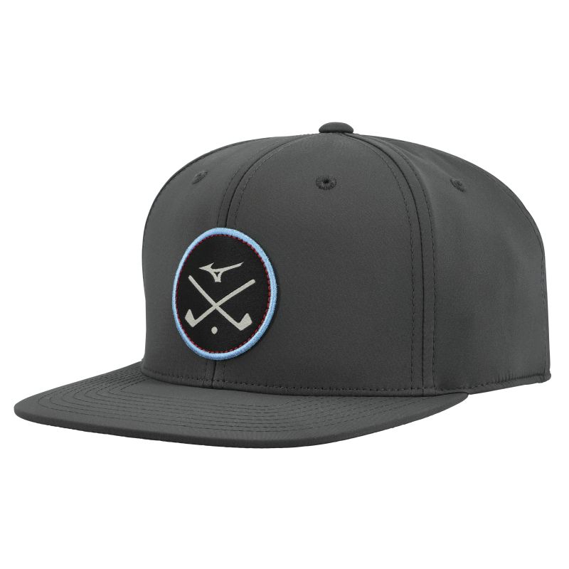 Mizuno Crossed Clubs Snapback - Charcoal