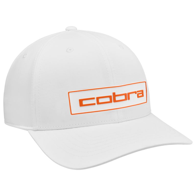 Cobra Youth Tour Tech Cap - White/Rickie Orange