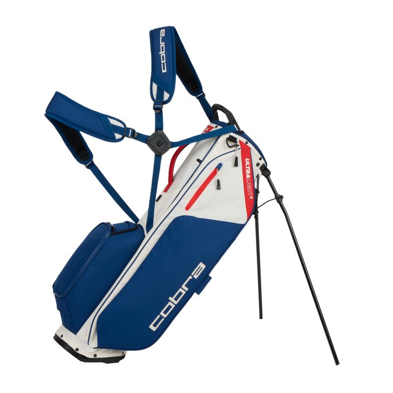 Cobra Ultralight 2 Stand Bag - Sugared Almond/Estate Blue/Pop Red