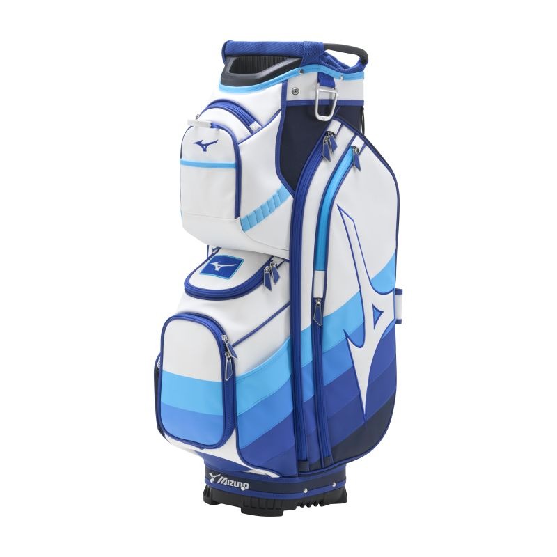 Mizuno Staff Cart Bag - White/Blue