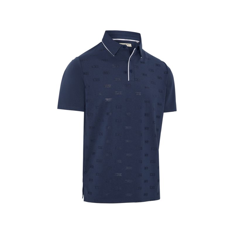 Callaway Legacy Collection Logo Jacquard Polo - Herr