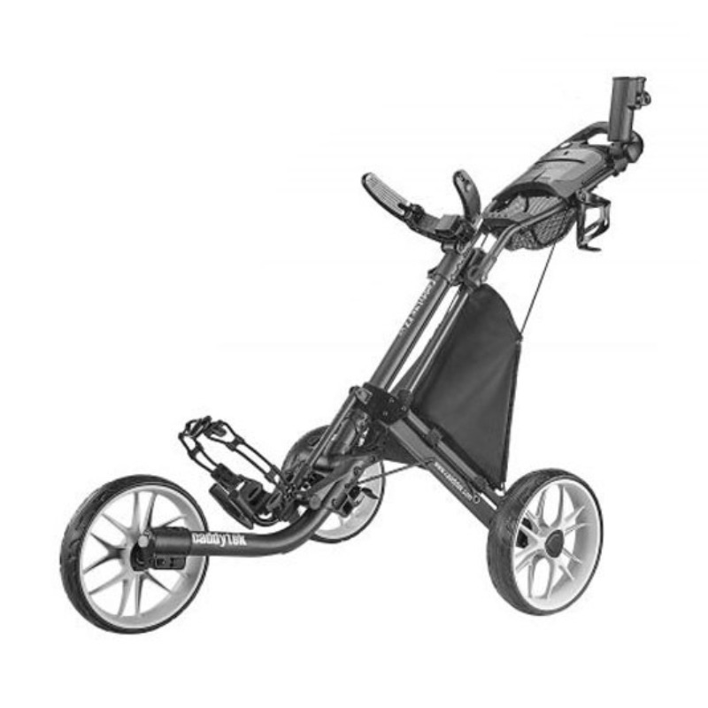 Caddytek EZ TOUR Quickfold Golfvagn med 3 Hjul - Mörkgrå