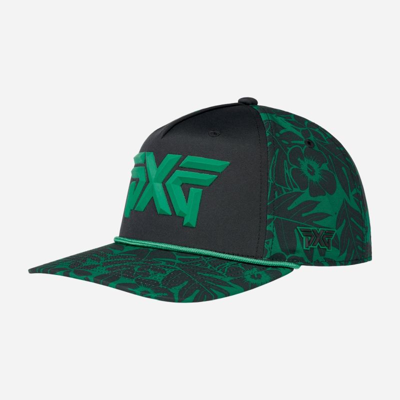 PXG Aloha 5-Panel Curved Bill - Black/Green