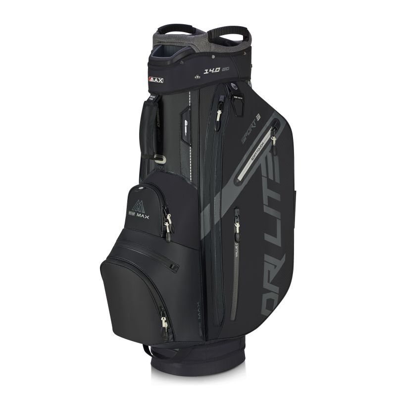 BIG MAX Dri Lite Sport 3 Cart Bag - Black BIG MAX Dri Lite Sport 3 Cart Bag - Black