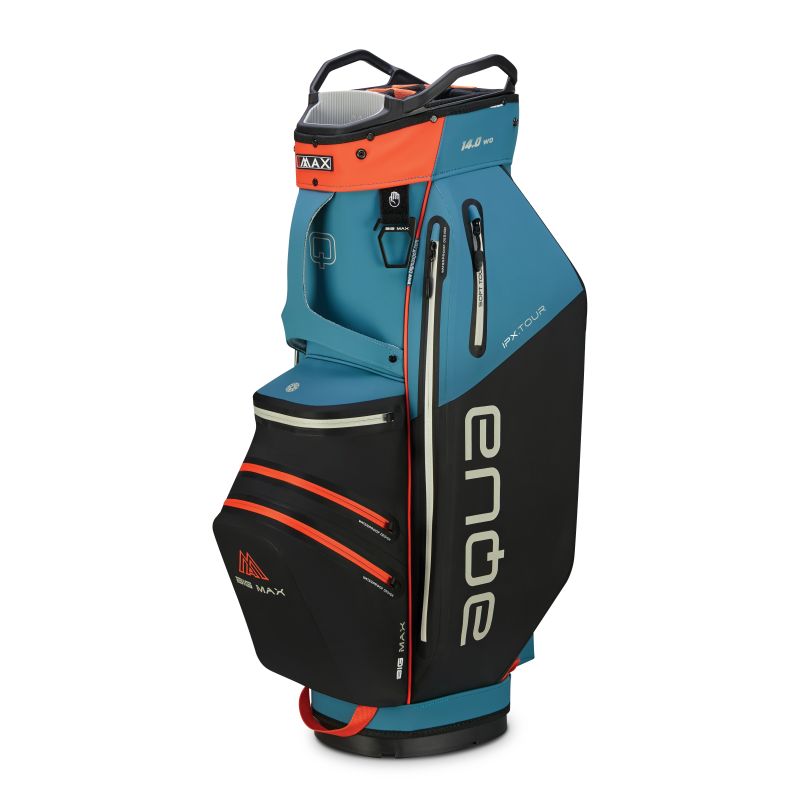 BIG MAX Aqua IPX Tour Cart Bag - Black/Orange