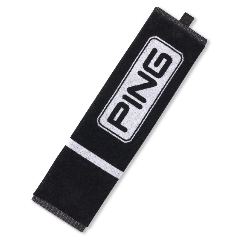 Ping Trifold Towel - Black/White