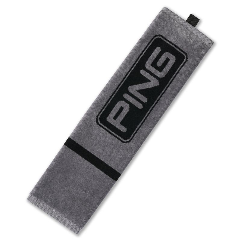 Ping Trifold Towel - Dark Grey/Black