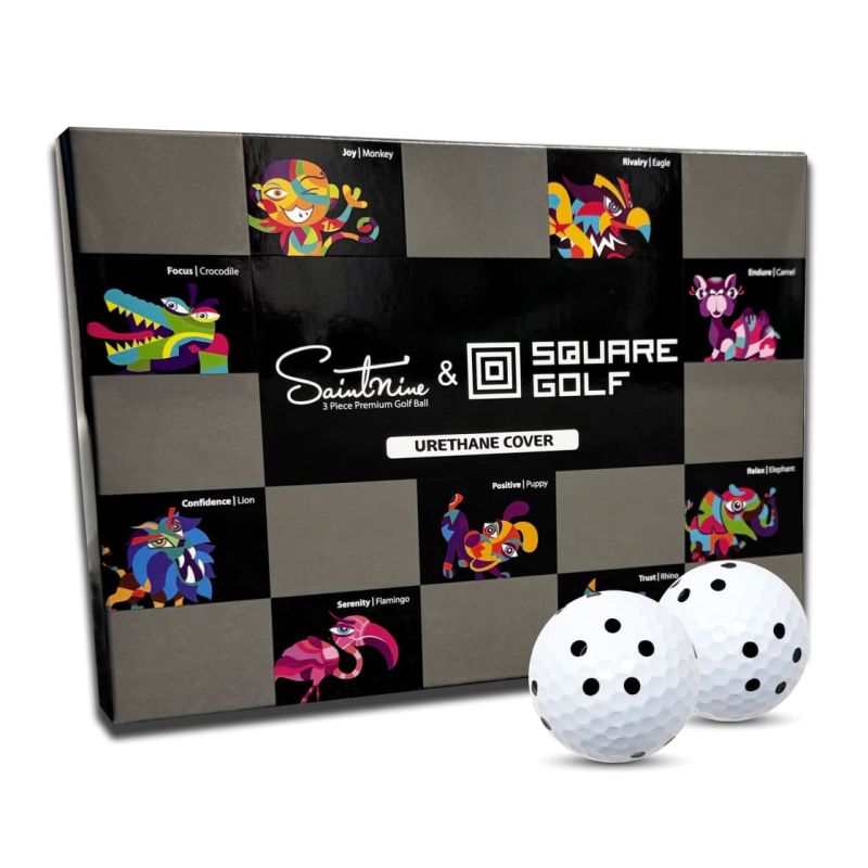 Square Golf Data Ball - 3pc