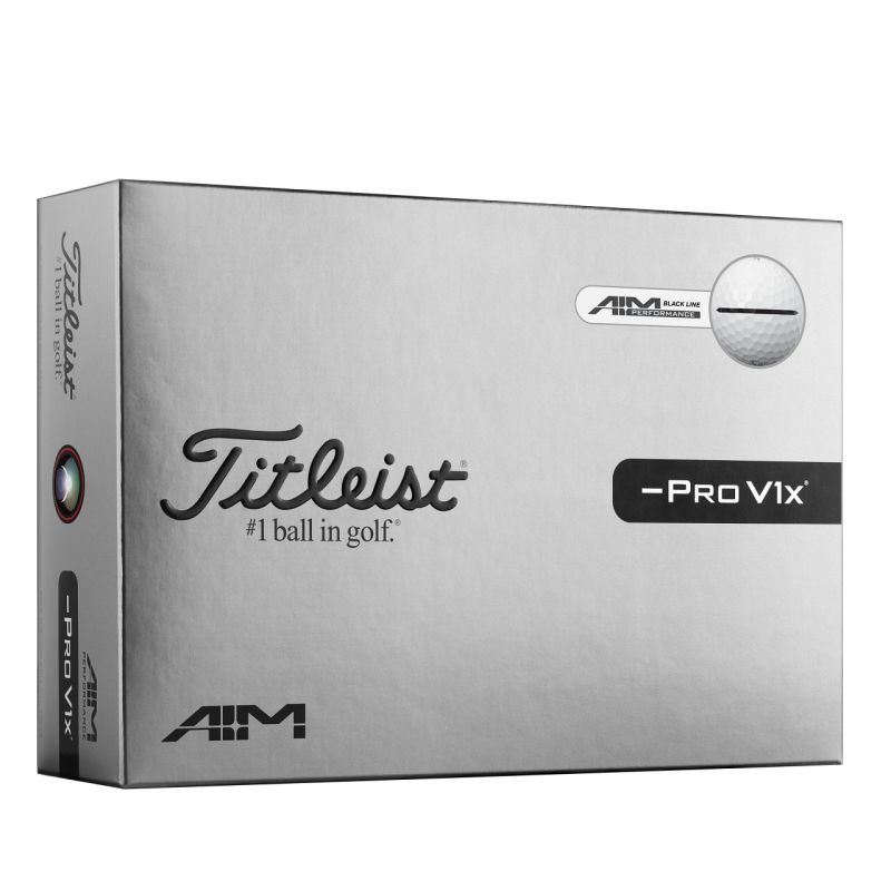 Titleist Pro V1x -LEFTDASH - Aim Performance Black