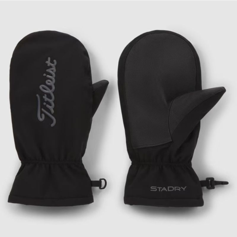 Titleist StaDry Cart Mitts - Black/Charcoal Titleist StaDry Cart Mitts - Black/Charcoal