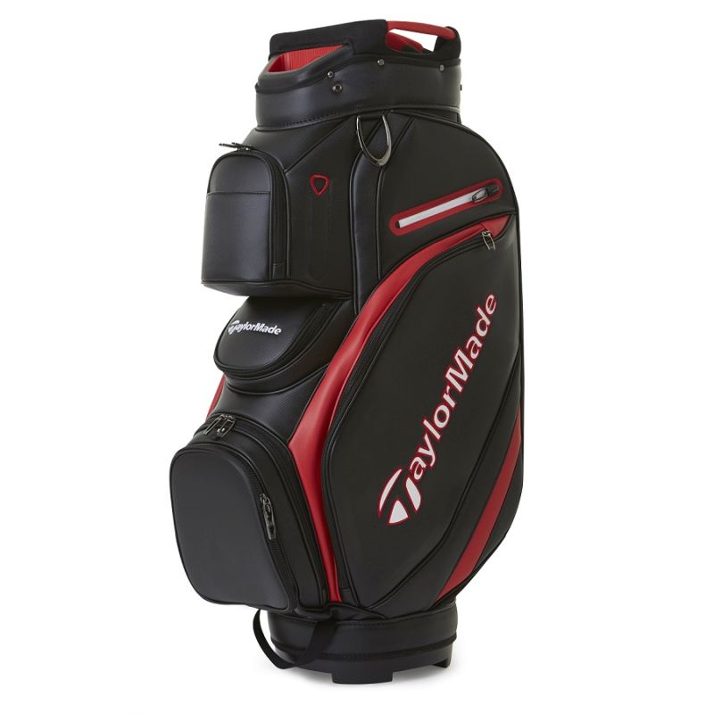 TaylorMade Deluxe Cart Bag - Black/Red