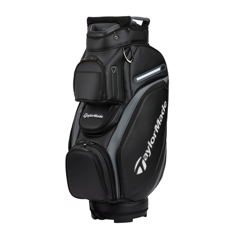 TaylorMade Deluxe Cart Bag - Black/Grey TaylorMade Deluxe Cart Bag - Black/Grey