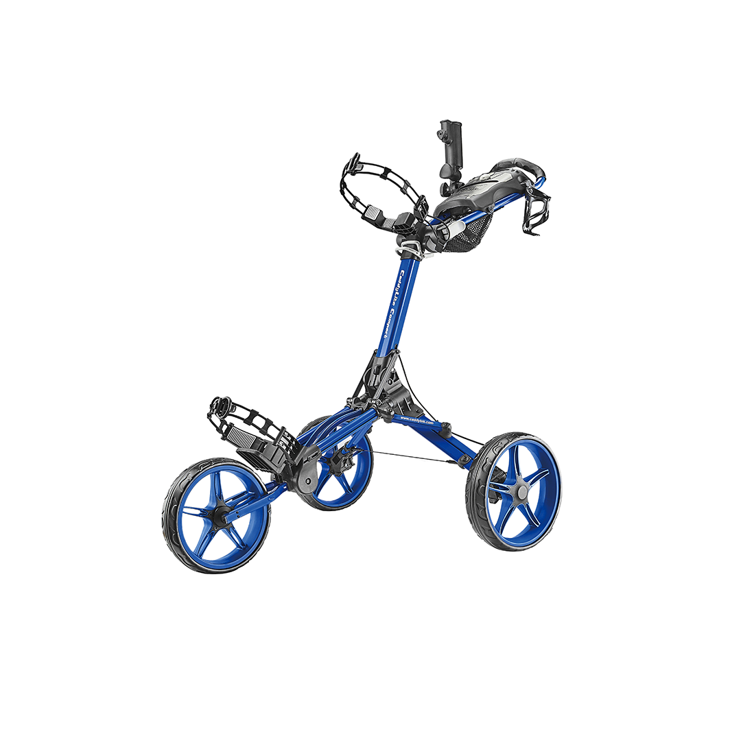 CaddyTek CaddyLite Compact - Golfvagn med 3 Hjul - Blå