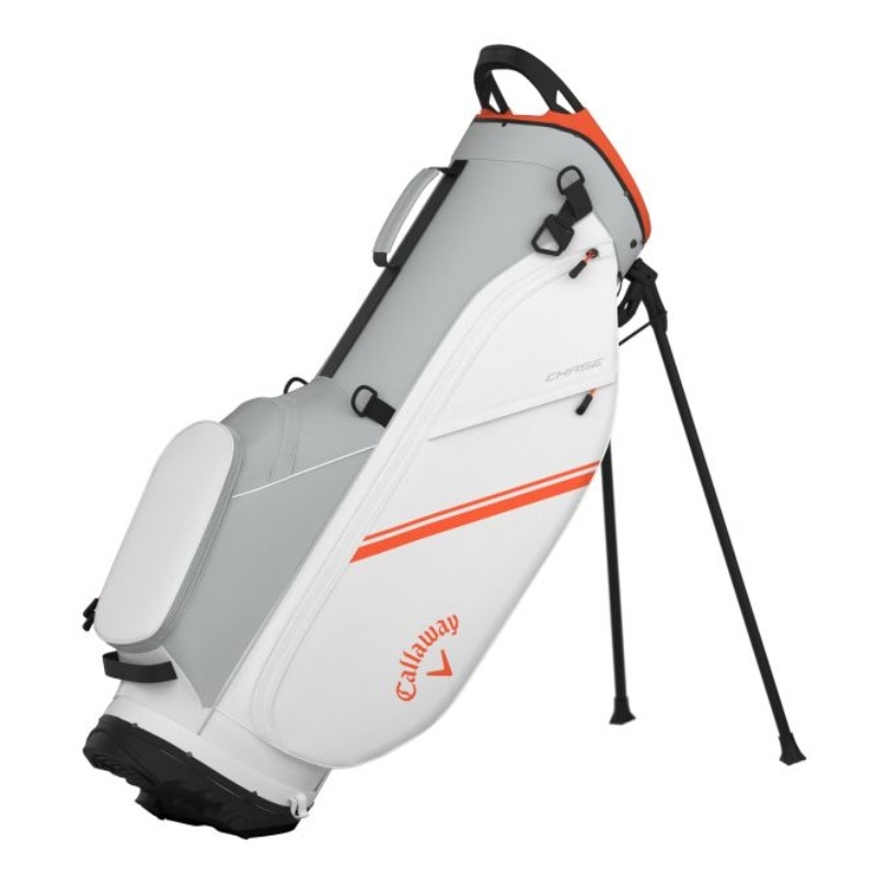 Callaway Chase Stand Bag - White / Silver / Orange Callaway Chase Stand Bag - White / Silver / Orange