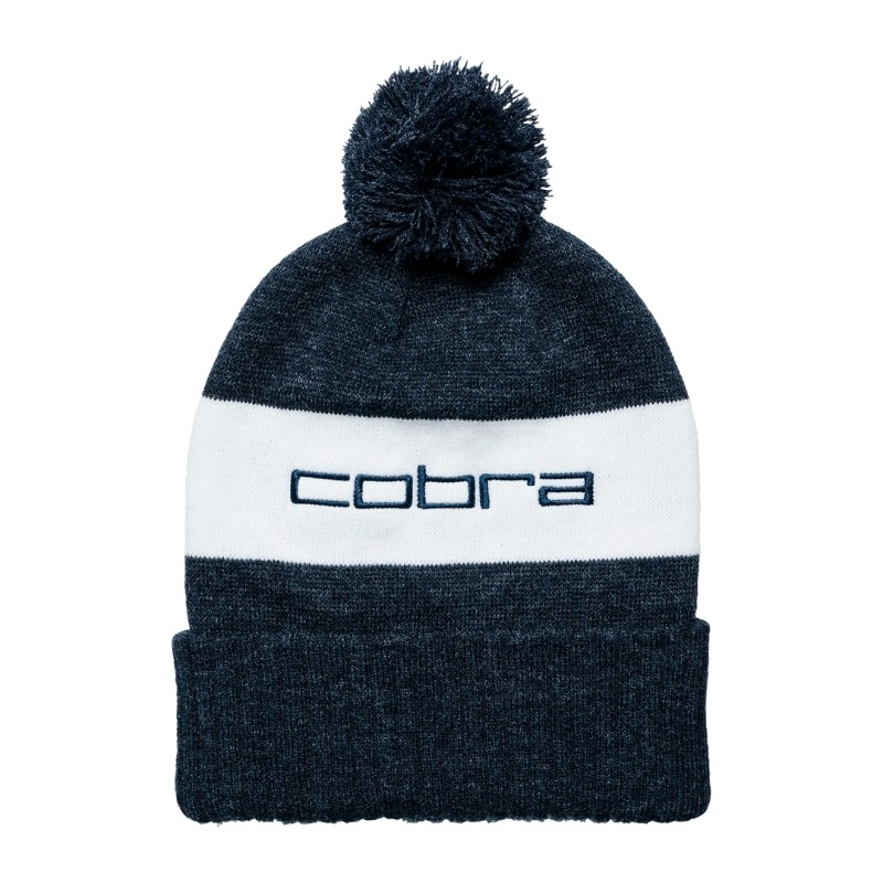 Cobra Pom Beanie - Puma Navy/White Glow Cobra Pom Beanie - Puma Navy/White Glow