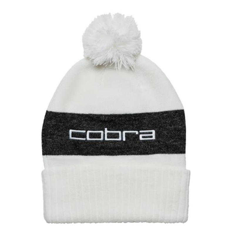 Cobra Pom Beanie - White Glow/Puma Black