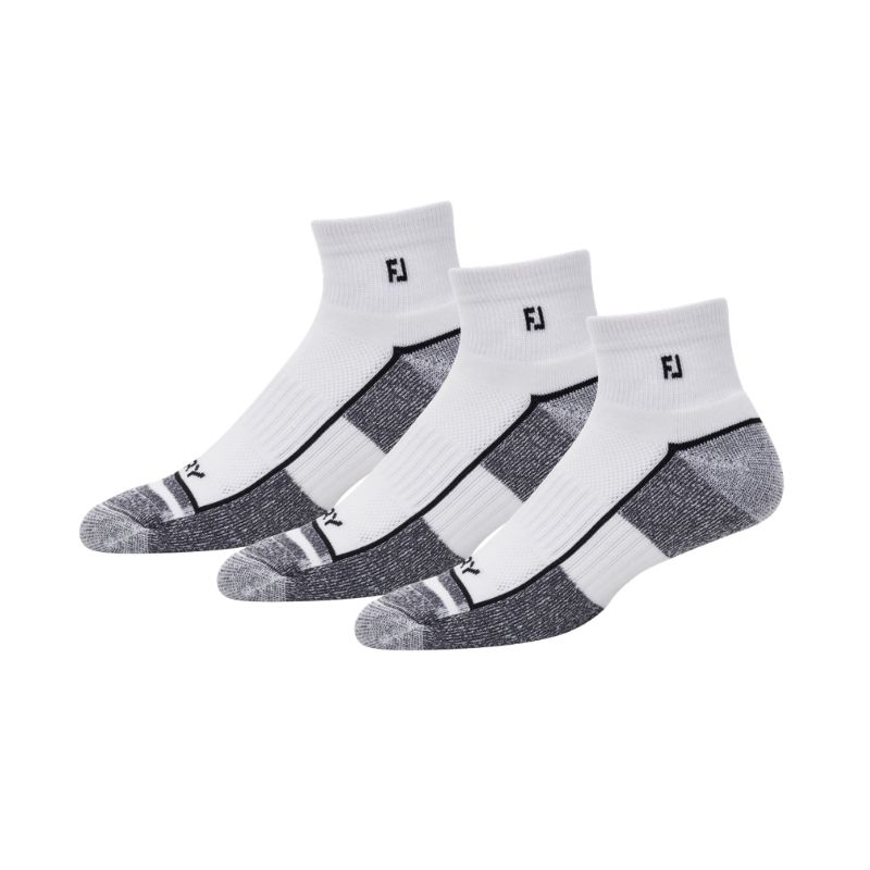FootJoy ProDry Quarter Men's 3 Pack - White 39-46
