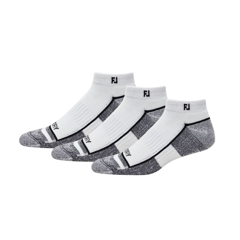 FootJoy ProDry Sport Men's 3 Pack - White 39-46