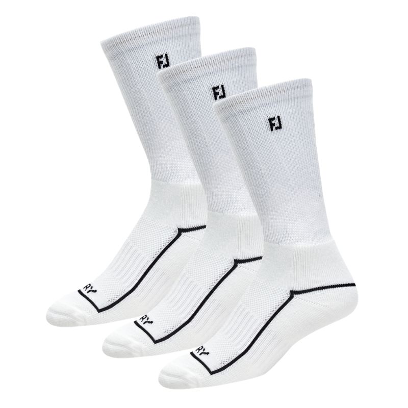 FootJoy ProDry Crew Women's 3 Pack - White 36.5-40.5