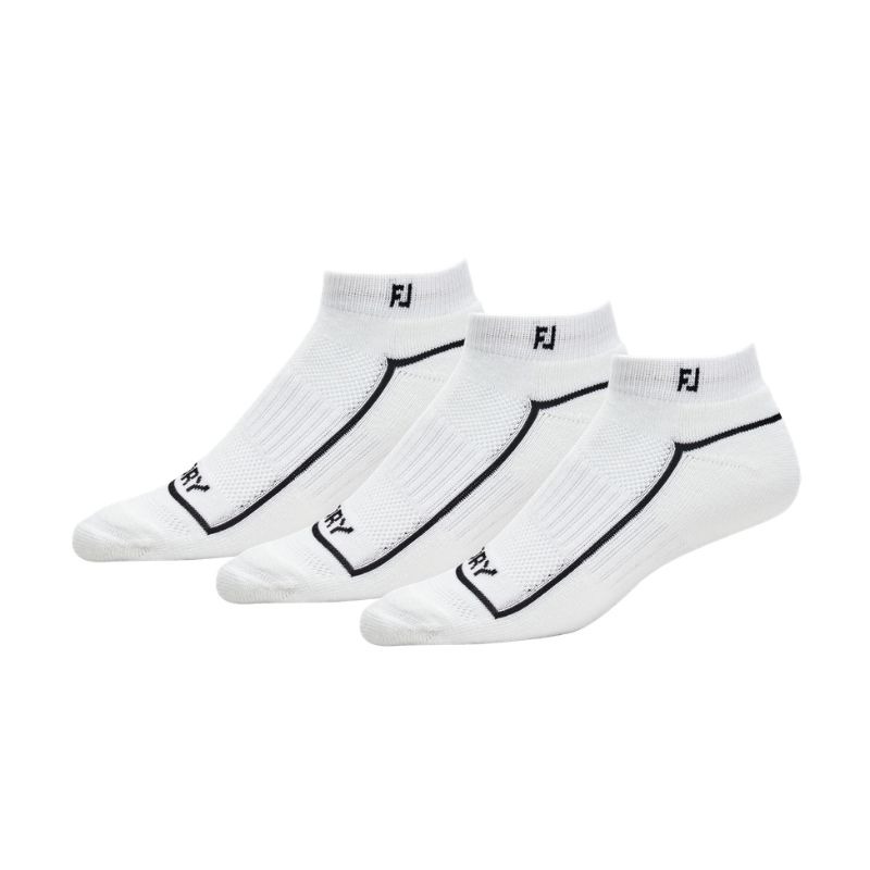 FootJoy ProDry Sportlet Women's 3 Pack - White 36.5-40.5