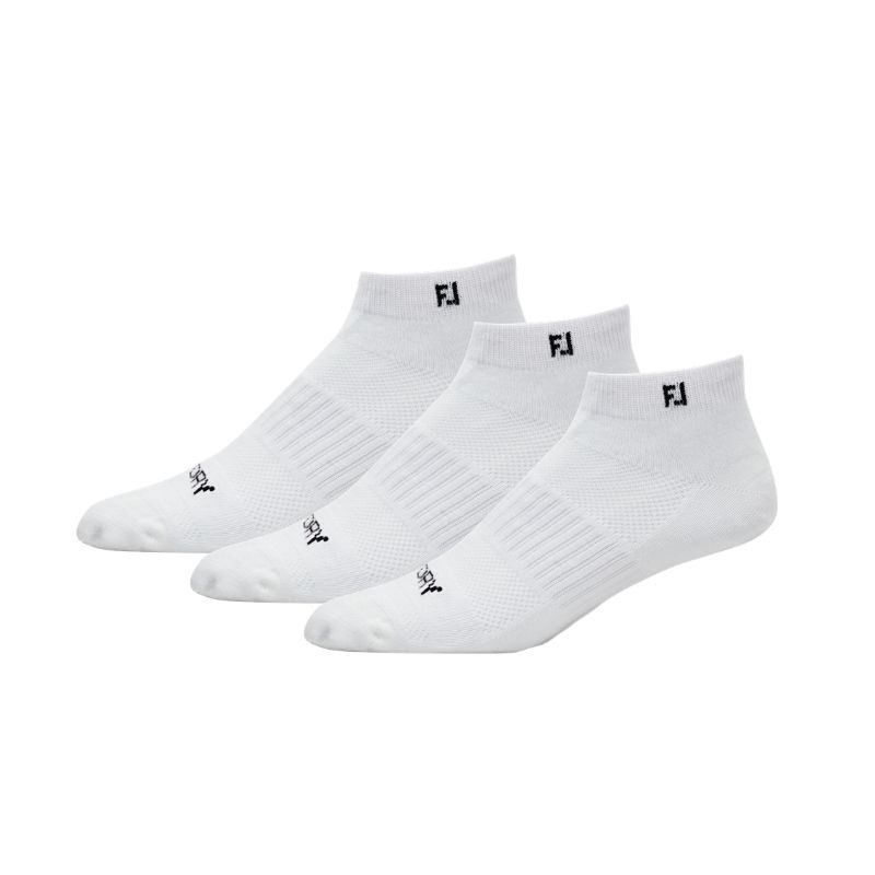 FootJoy ProDry Lightweight Sport Men's 3 Pack - White 39-46