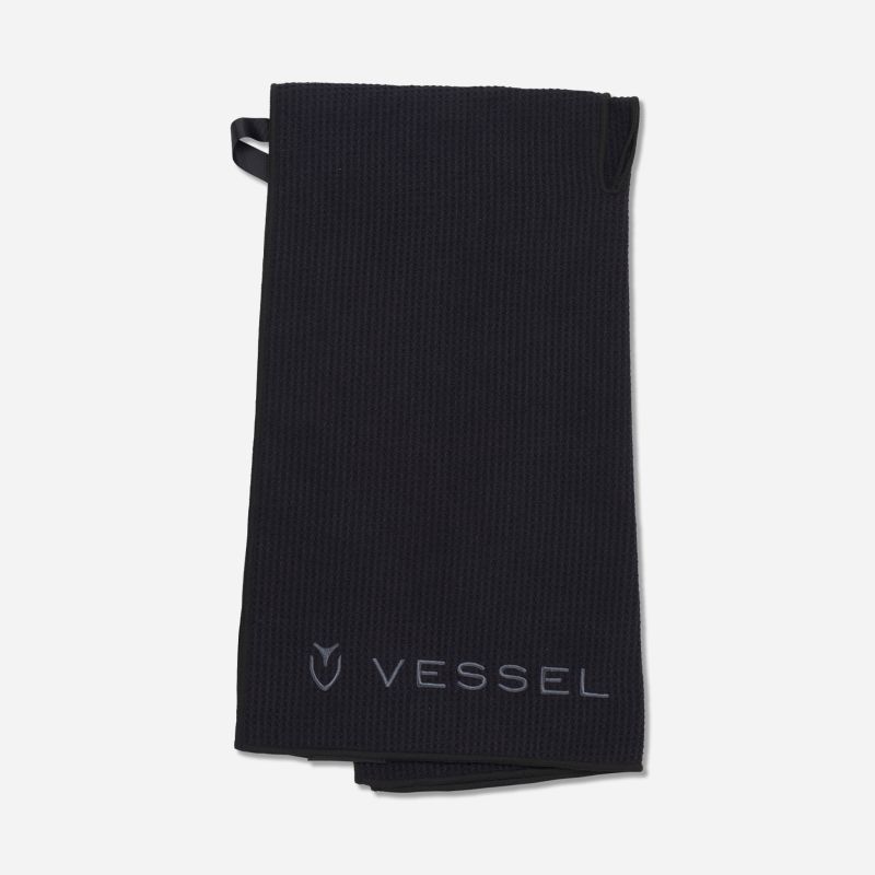 Vessel Microfiber Towel - Black