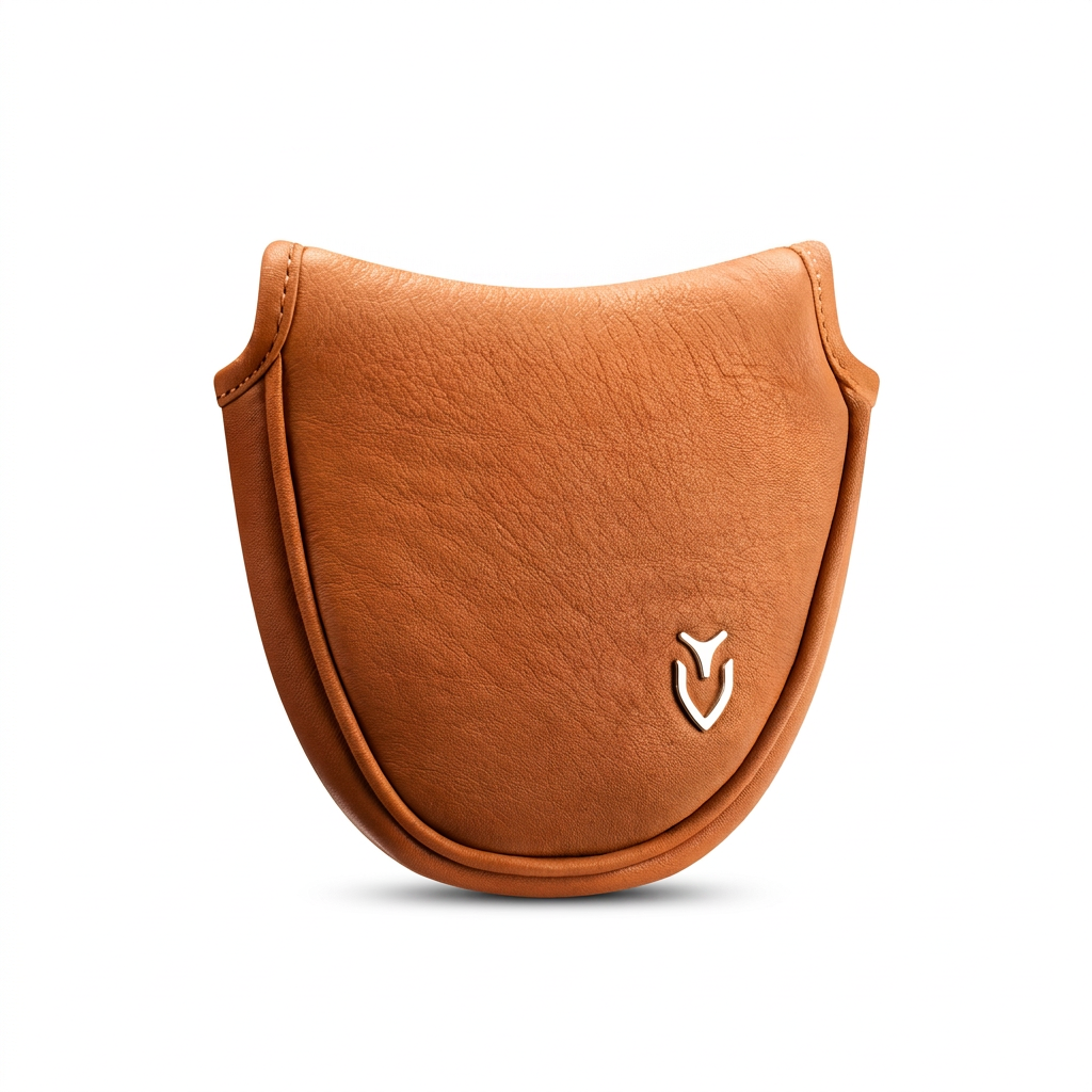 Vessel Genuine Leather Headcover Smooth Brown - Mallet