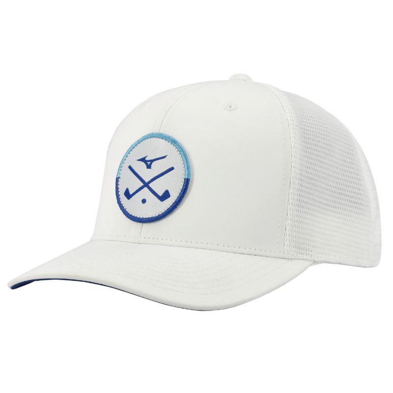 Mizuno Crossed Clubs Meshback Cap - White