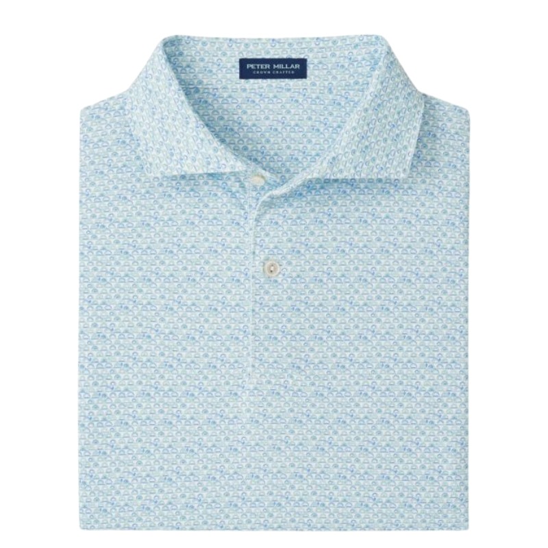 Peter Millar Wood Fired Performance Jersey Polo ES Collar - Herr