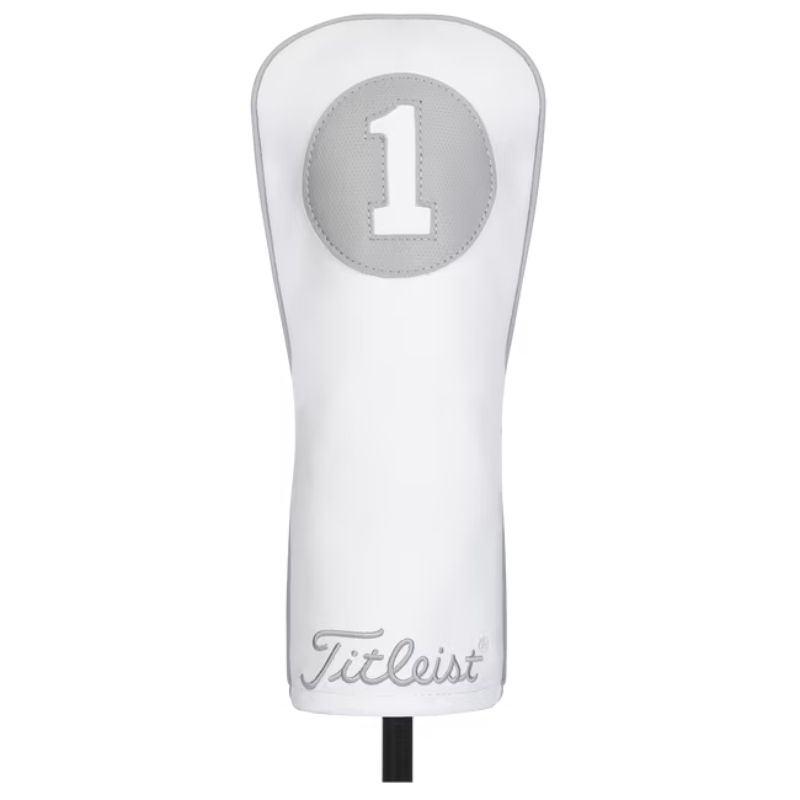 Titleist Frost Out Leather Headcover White/Grey Titleist Frost Out Leather Headcover White/Grey