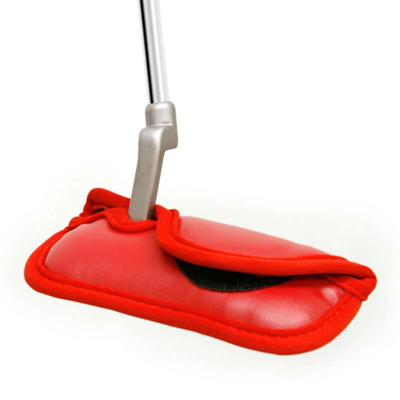 Headcover för Bladputters i Syntetiskt Läder-Röd Headcover för Bladputters i Syntetiskt Läder-Röd