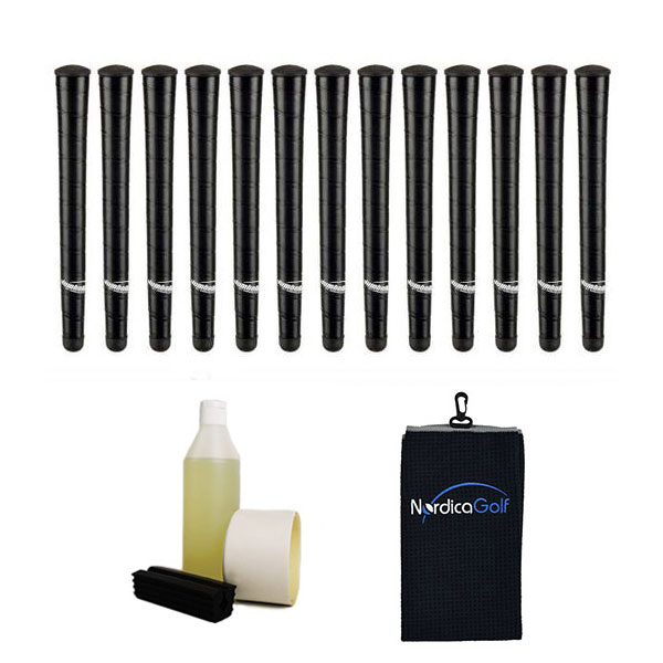 Jumbomax XL Black Greppkit - 13 grepp, klämma, vätska, tejp, handduk