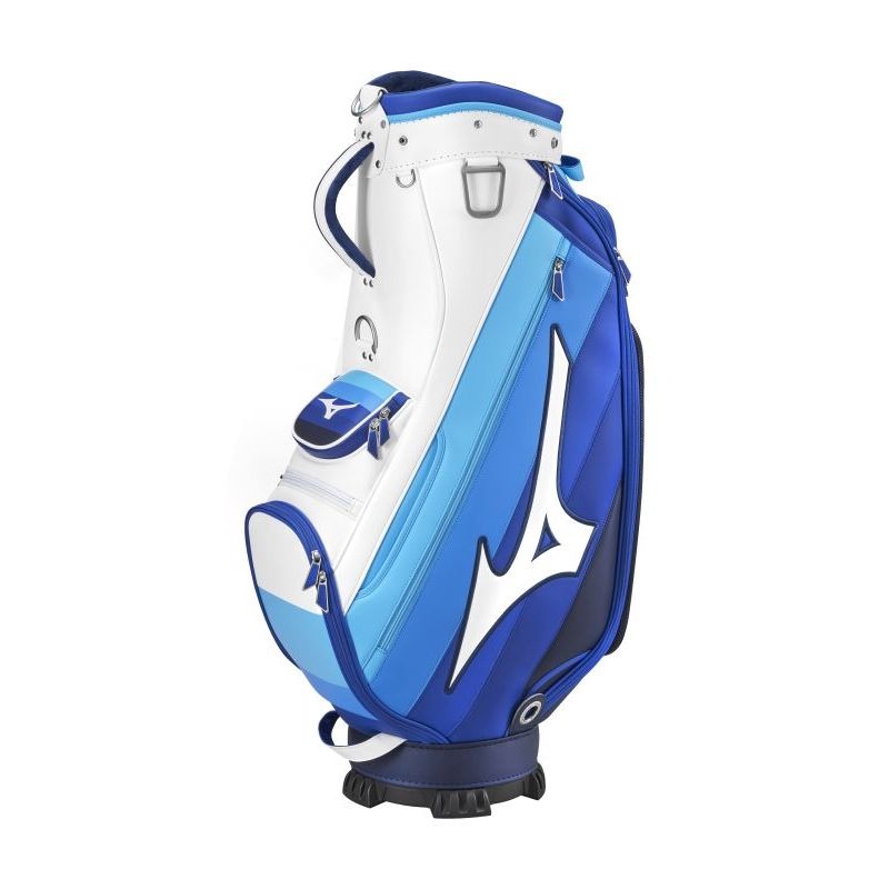 Mizuno Tour Staff Mid Cart Bag - Blue/White/Light Blue