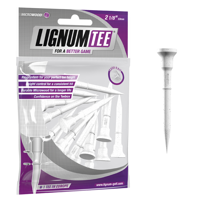 Lignum Tees 2-1/8 (54 mm) White-16 Pack Lignum Tees 2-1/8 (54 mm) White-16 Pack