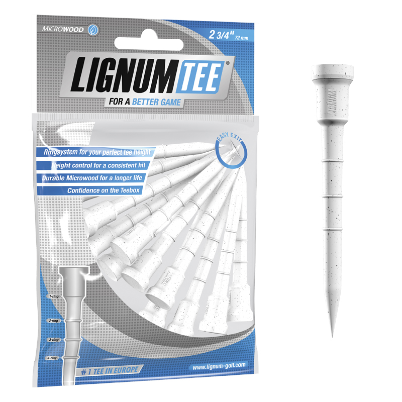 Lignum Tees 2-3/4 (70 mm) White-12 Pack Lignum Tees 2-3/4 (70 mm) White-12 Pack