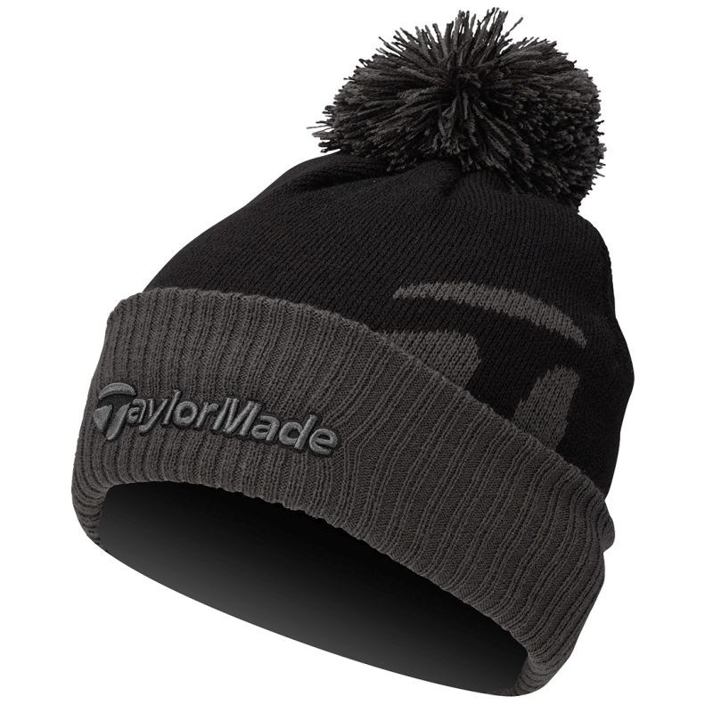 TaylorMade Bobble Beanie - Black
