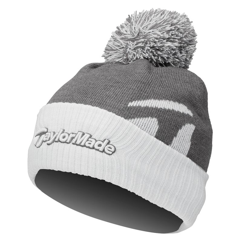 TaylorMade Bobble Beanie - Grey