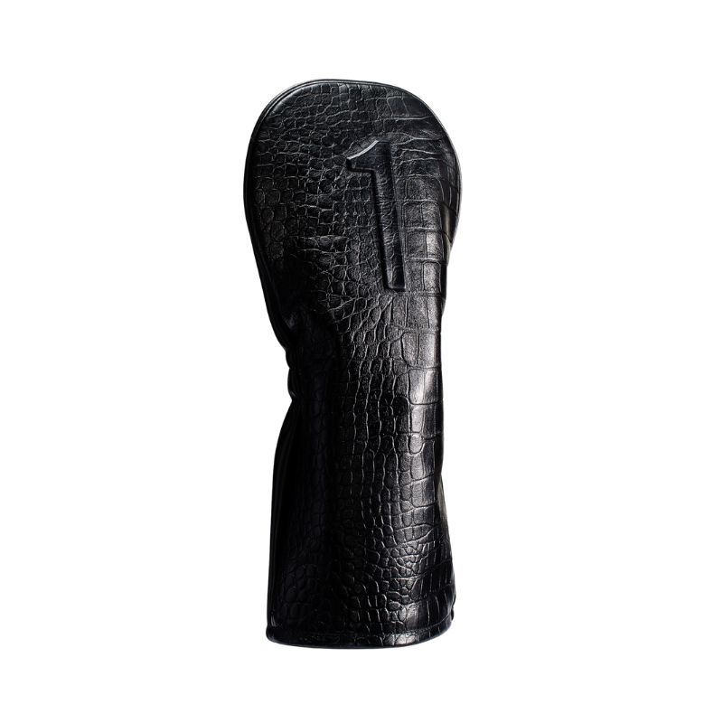 Vessel Lux Embossé Headcover Croc Black - Driver