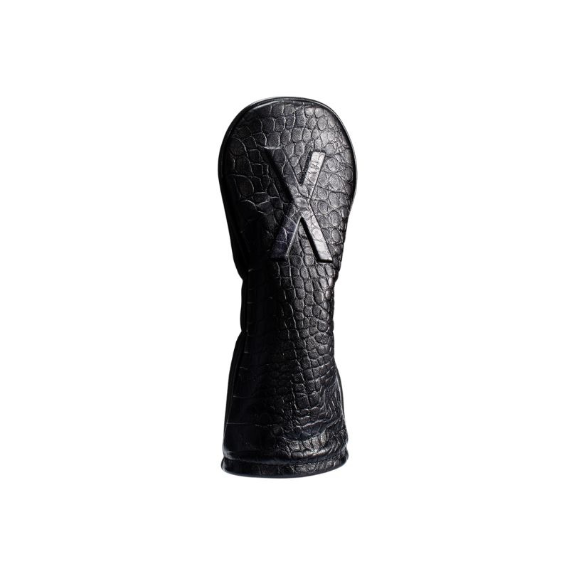 Vessel Lux Embossé Headcover Croc Black - Hybrid X