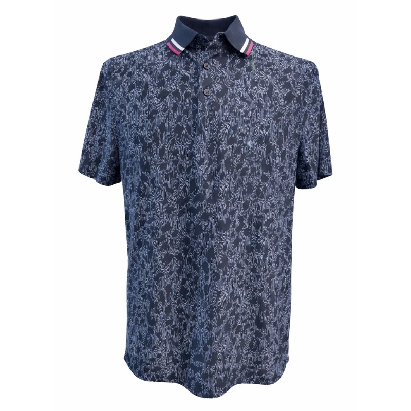 G/FORE Contrast Collar Tech Pique Polo - Herr