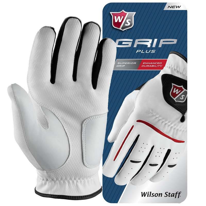 Golfhandskar - Wilson Staff Grip Plus Vita-Medium-Höger